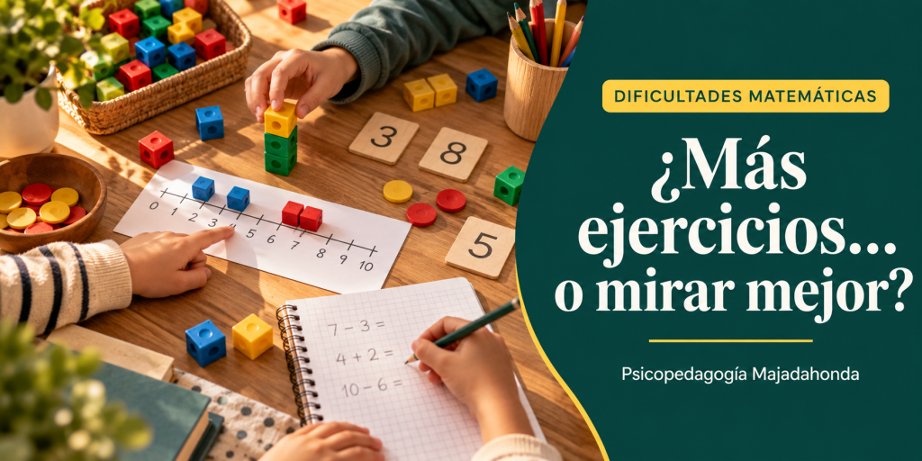 Dificultades matemáticas en niños y qué observar antes de hacer más ejercicios