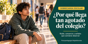 Sobrecarga escolar por ruido y cansancio en niños y adolescentes