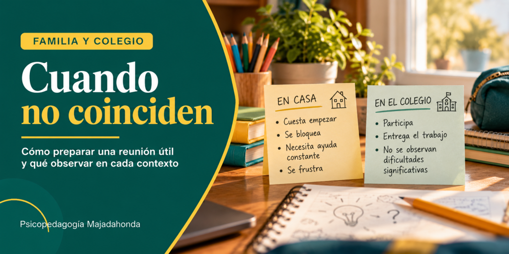 Familia y colegio no coinciden sobre las dificultades escolares de un niño